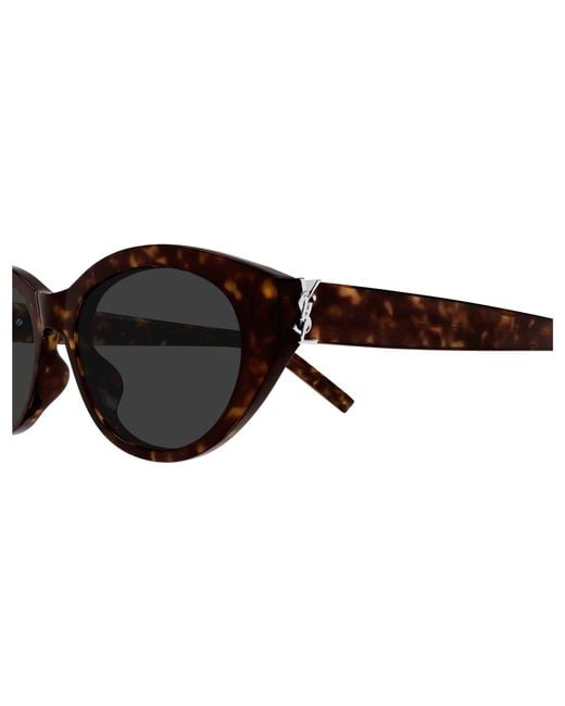 Saint Laurent Black Sl M148/F 002 Sunglasses Acetate Round