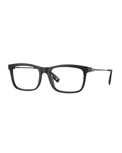 Burberry Black Be2384 3464 Optical Frames Acetate Transparent Squared Normal for men