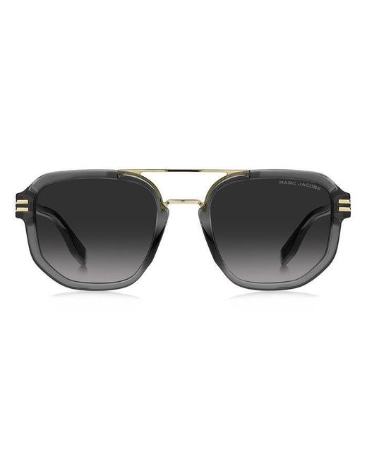 Marc Jacobs Black Marc 588/S Kb7/9O Sunglasses Plastic Squared Shaded for men