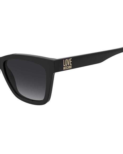 Moschino Black Mol096/S 807/9O Sunglasses Acetate Squared Normal Shaded