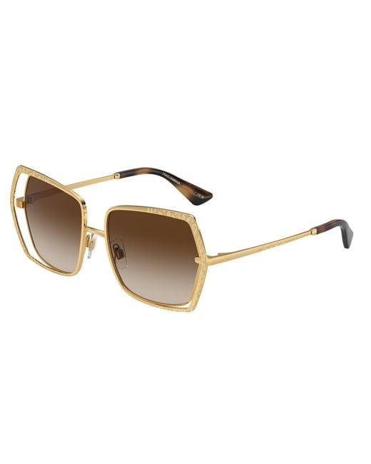 Dolce & Gabbana Black Dg2306 02/13 Sunglasses Metal Butterfly Normal Shaded