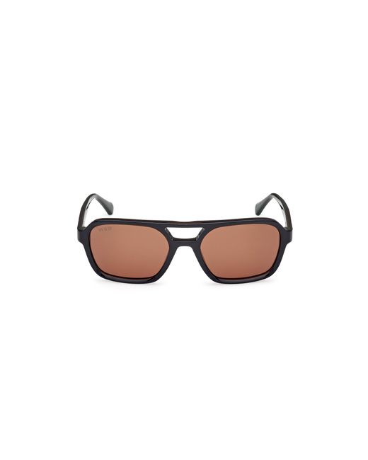 Web Black We0376 98E Sunglasses Acetate Squared Normal for men