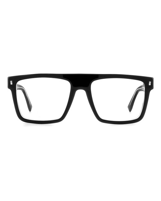 DSquared² Black Icon 0012 7C5 Optical Frames Acetate Squared for men