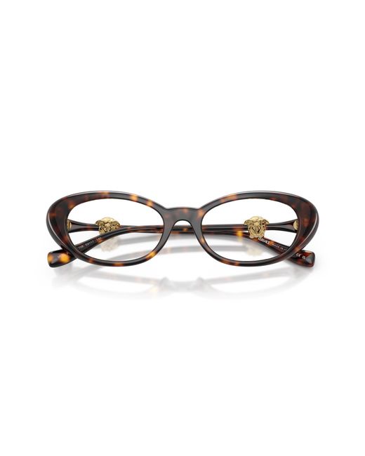 Versace Black Ve3381U 108 Optical Frames Injected Round Normal