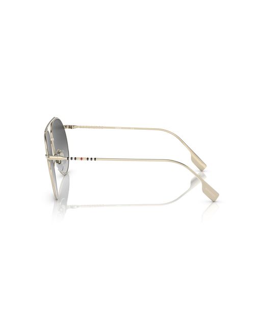 Burberry Black Be3138 11098G Sunglasses Metal Pilot Shaded