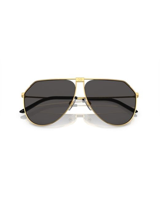 Dolce & Gabbana Black Dg2248 02/87 Sunglasses Metal Pilot Normal for men