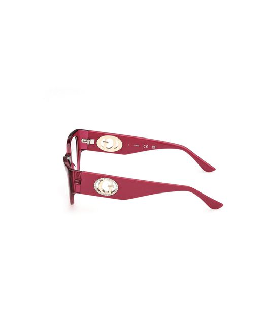 Guess Black Gu50351 069 Optical Frames Acetate Cat Eye Normal