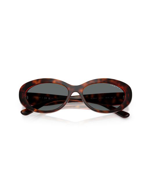 Vogue Eyewear Black Vo5630S W65681 Sunglasses Nylon Round Polarized