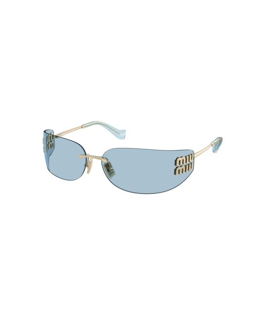 Miu Miu Black Mu A51S Zvn10P Sunglasses Metal Squared Normal