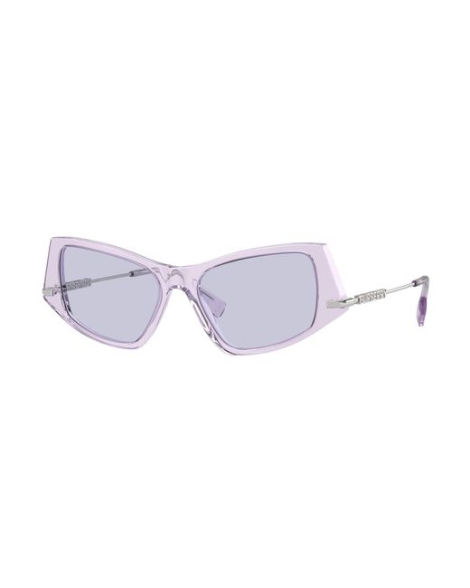 Burberry Black Be4408 40951A Sunglasses Acetate Geometric Normal