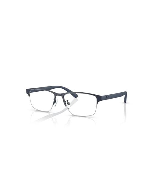 Emporio Armani Black Ea1138 3018 Optical Frames Metal Transparent Pillow Normal for men