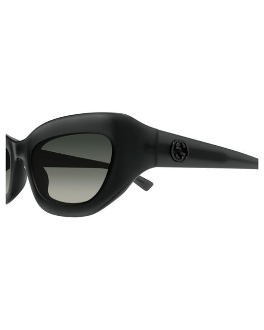 Gucci Black Gg1784S 001 Sunglasses Injected Cat Eye