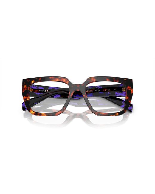 Prada Black Pr A03V 14O1O1 Optical Frames Acetate Geometric Normal