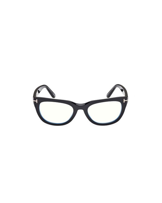 Tom Ford Black Ft6066-B 001 Optical Frames Acetate Squared Normal