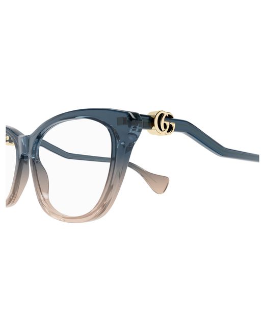 Gucci Black Gg1012O 002 Optical Frames Acetate Transparent Squared