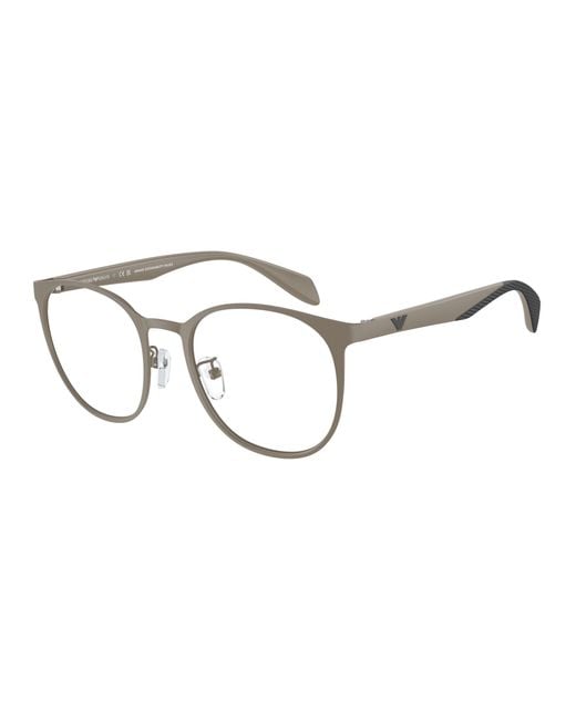 Emporio Armani Black Ea1148 3298 Optical Frames Metal Transparent Pantos Normal for men