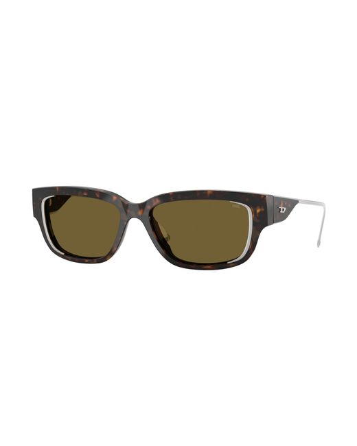DIESEL Black Dl2002Mu 713/73 Sunglasses Acetate Squared Normal