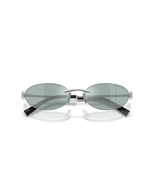 Tiffany & Co Black Tf3119D 600165 Sunglasses Metal Light Round Normal Mirrored