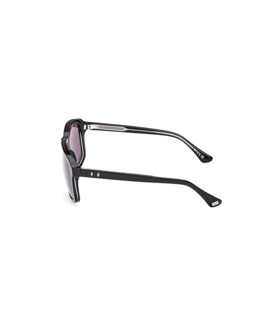 Web Black We0378 05A Sunglasses Acetate Smoke Squared Normal for men