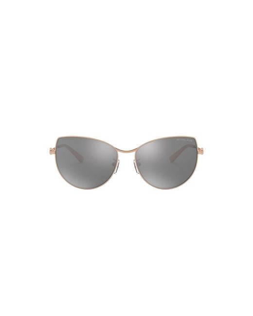 Michael Kors Black Mk1062 La Paz 11086G Sunglasses Metal Cat Eye Mirror