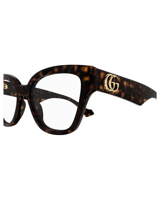 Gucci Black Gg1424O 002 Optical Frames Acetate Geometric