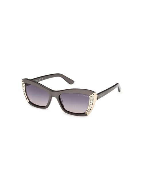 Guess Black Gm00041 20B Sunglasses Acetate Smoke Squared Normal