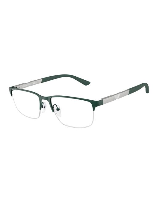 Emporio Armani Black Ea1164 3017 Optical Frames Metal Transparent Squared Normal for men