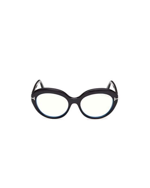 Tom Ford Black Ft6095-B 001 Optical Frames Acetate Round Normal