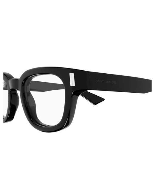 Saint Laurent Black Sl 838 Opt 001 Optical Frames Acetate Transparent Round