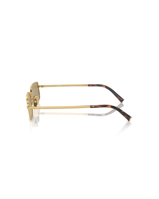 Prada Black Pr A60S 5Ak70G Sunglasses Metal Squared Normal