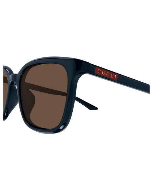 Gucci Black Gg2080Sk 004 Sunglasses Acetate Squared for men
