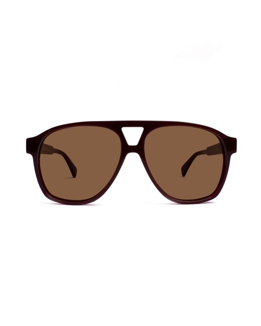 Xlab Brown Tabarca Sunglasses Acetate Pilot Polarized