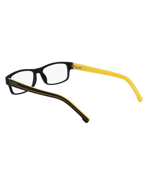 Lacoste Black L2707 002 Optical Frames Injected Squared Normal Photochromatic for men