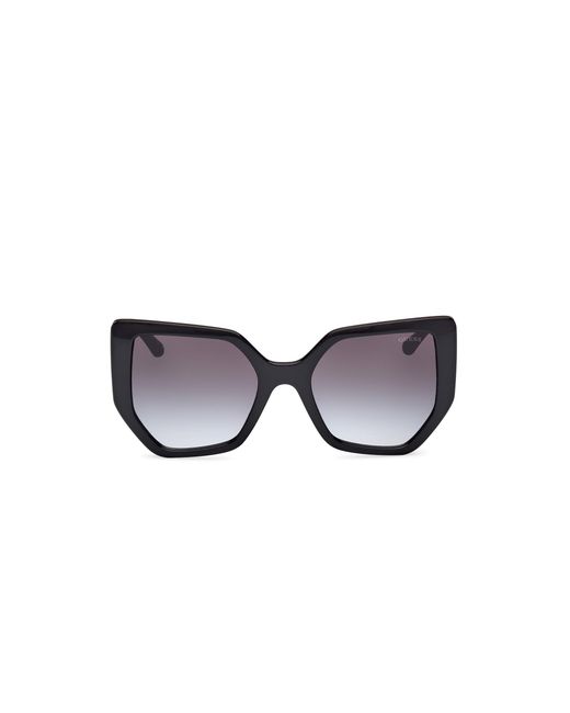 Guess Black Gu00154 01B Sunglasses Injected Smoke Geometric Normal