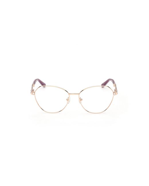 Guess Black Gm50056 32 Optical Frames Metal Round Normal