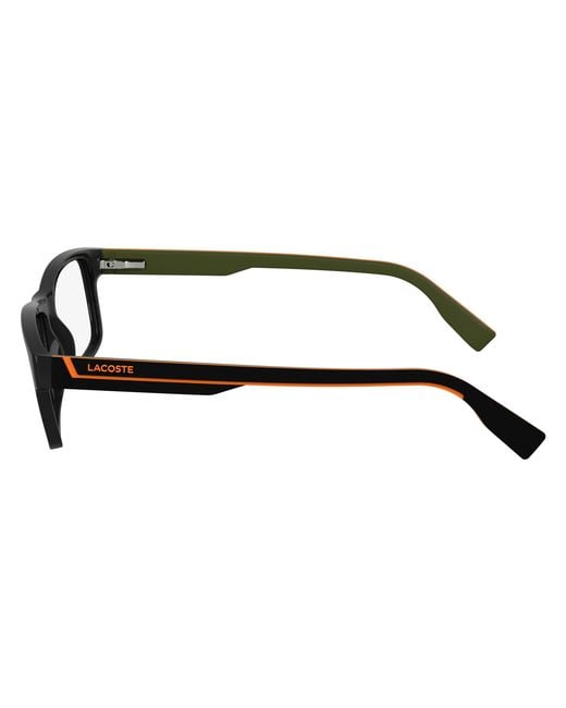 Lacoste Black 001 Optical Frames Bio-Inject Squared Normal for men