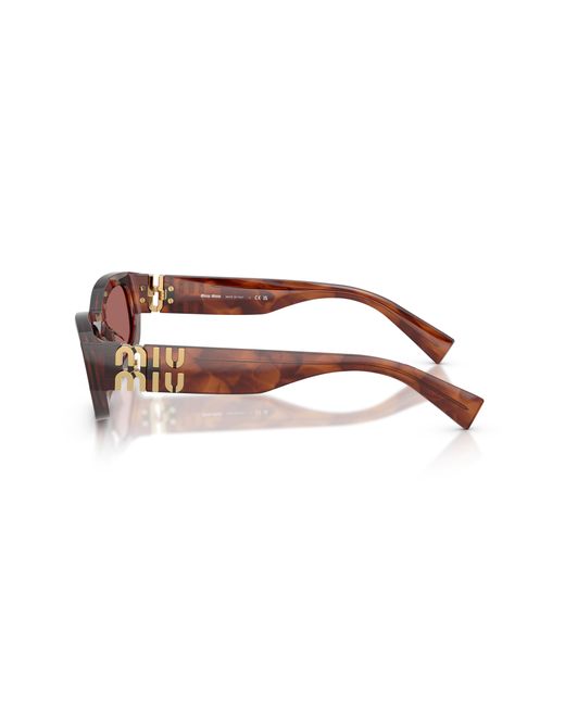 Miu Miu Black Mu B04S 26E80B Sunglasses Acetate Geometric Normal