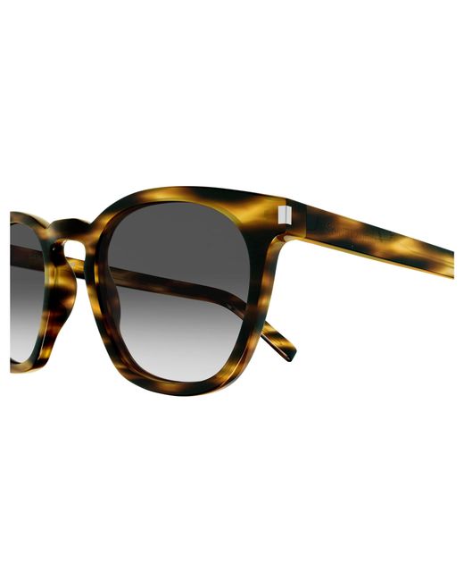 Saint Laurent Black Sl 28 045 Sunglasses Acetate Squared Normal Shaded