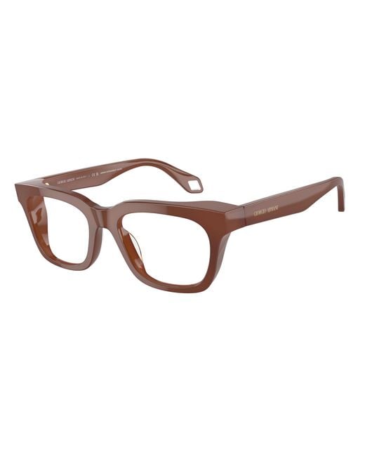 Giorgio Armani Black Ar7247U 6042 Optical Frames Acetate Transparent Pillow Normal for men