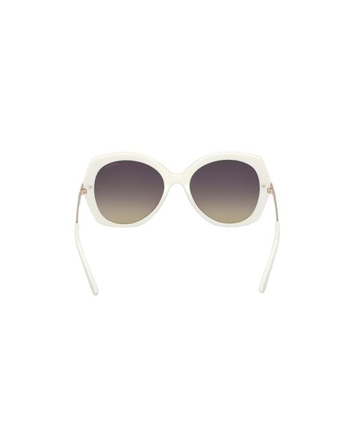 Guess Black Gu00215 21B Sunglasses Injected Smoke Round Normal
