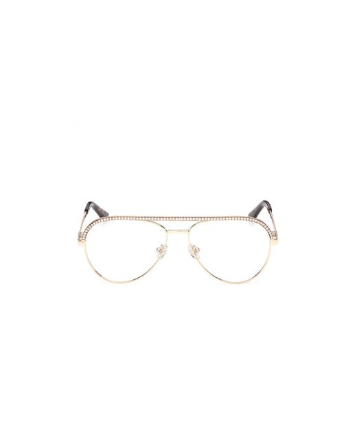 Guess Black Gu50321 032 Optical Frames Metal Pilot Normal
