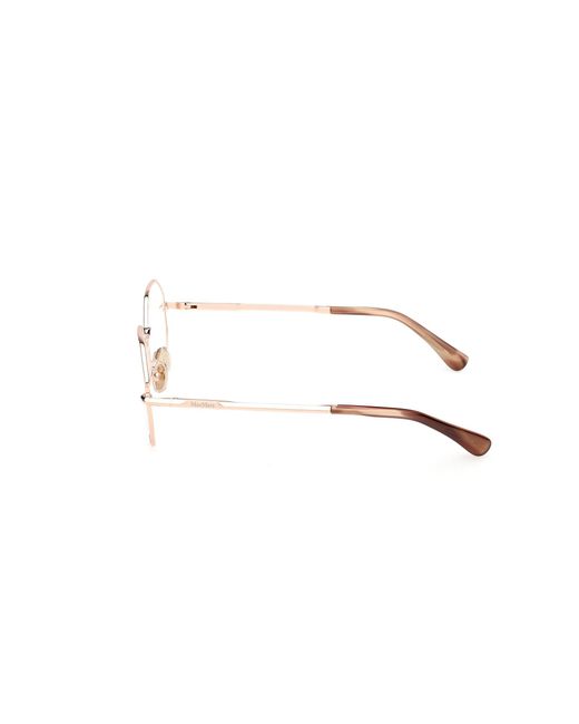 Max Mara Black Mm5207 033 Optical Frames Metal Geometric Normal