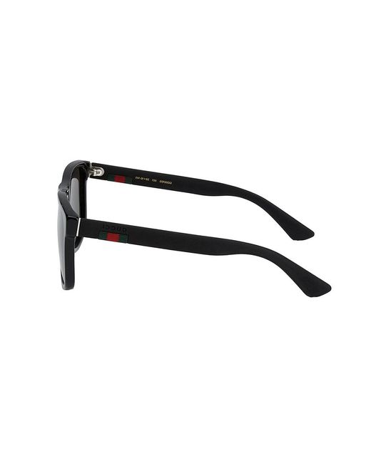 Gucci Black Gg0010S 001 Sunglasses Acetate Squared Normal for men