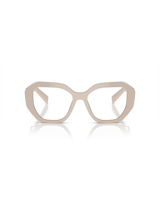 Prada Black Pr A07V 11O1O1 Optical Frames Acetate Transparent Geometric Normal