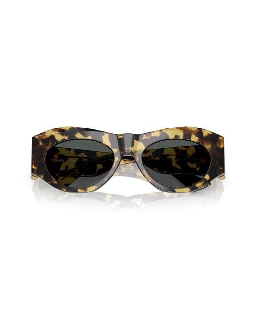 Versace Black Ve4477U 777/87 Sunglasses Acetate Geometric Normal