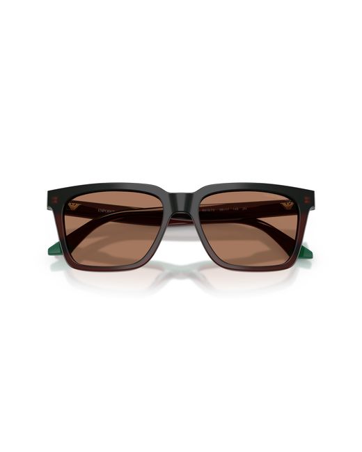 Emporio Armani Black Ea4260 631573 Sunglasses Acetate Squared Normal for men