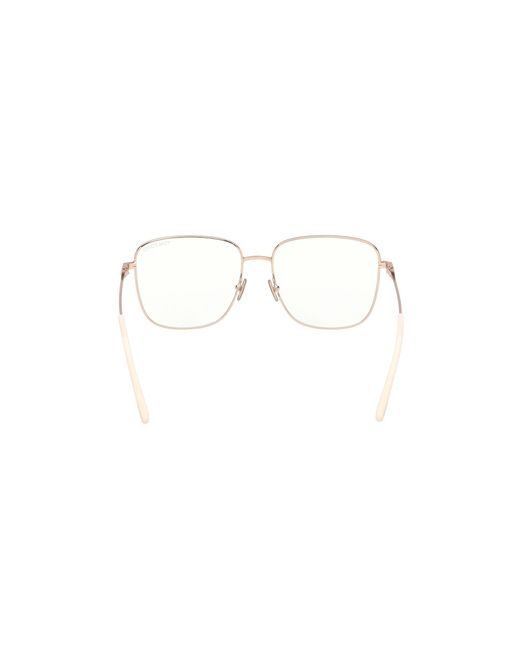 Tom Ford Black Ft6136-B 025 Optical Frames Metal Squared Normal