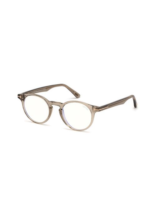 Tom Ford Black Ft5557-B 045 Optical Frames Acetate Round Anti- Light
