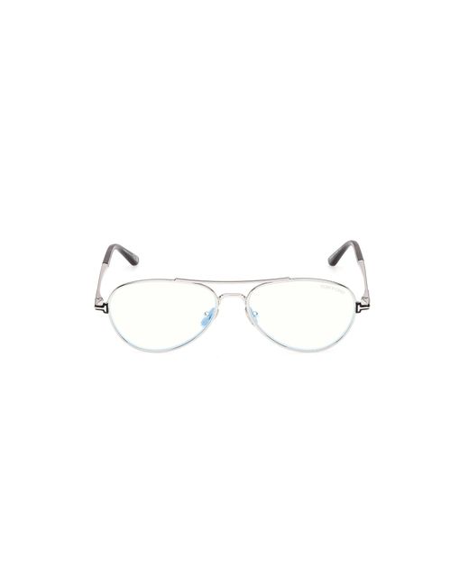 Tom Ford Black Ft6128-B 016 Optical Frames Metal Pilot Normal for men