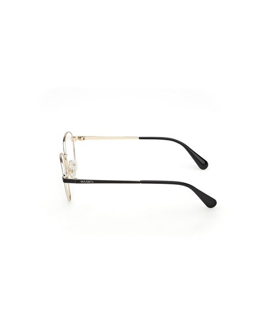 MAX&Co. Black Mo5191 001 Optical Frames Metal Round Normal